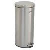 Stainless Steel 30 Ltr. pedal bin moon Lid with finger print resistance